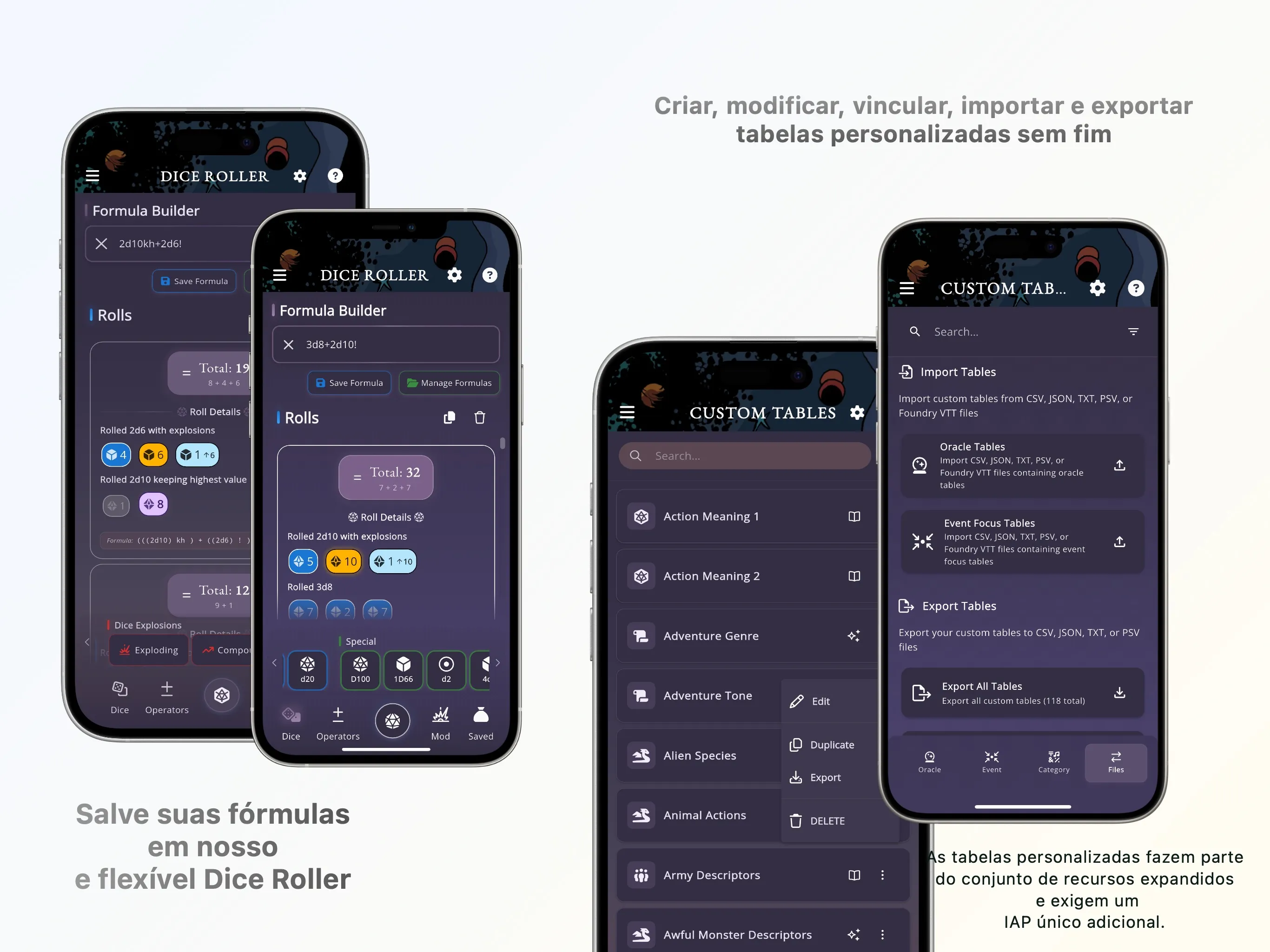 Mythic GME Digital — layout desktop mostrando painéis e logs