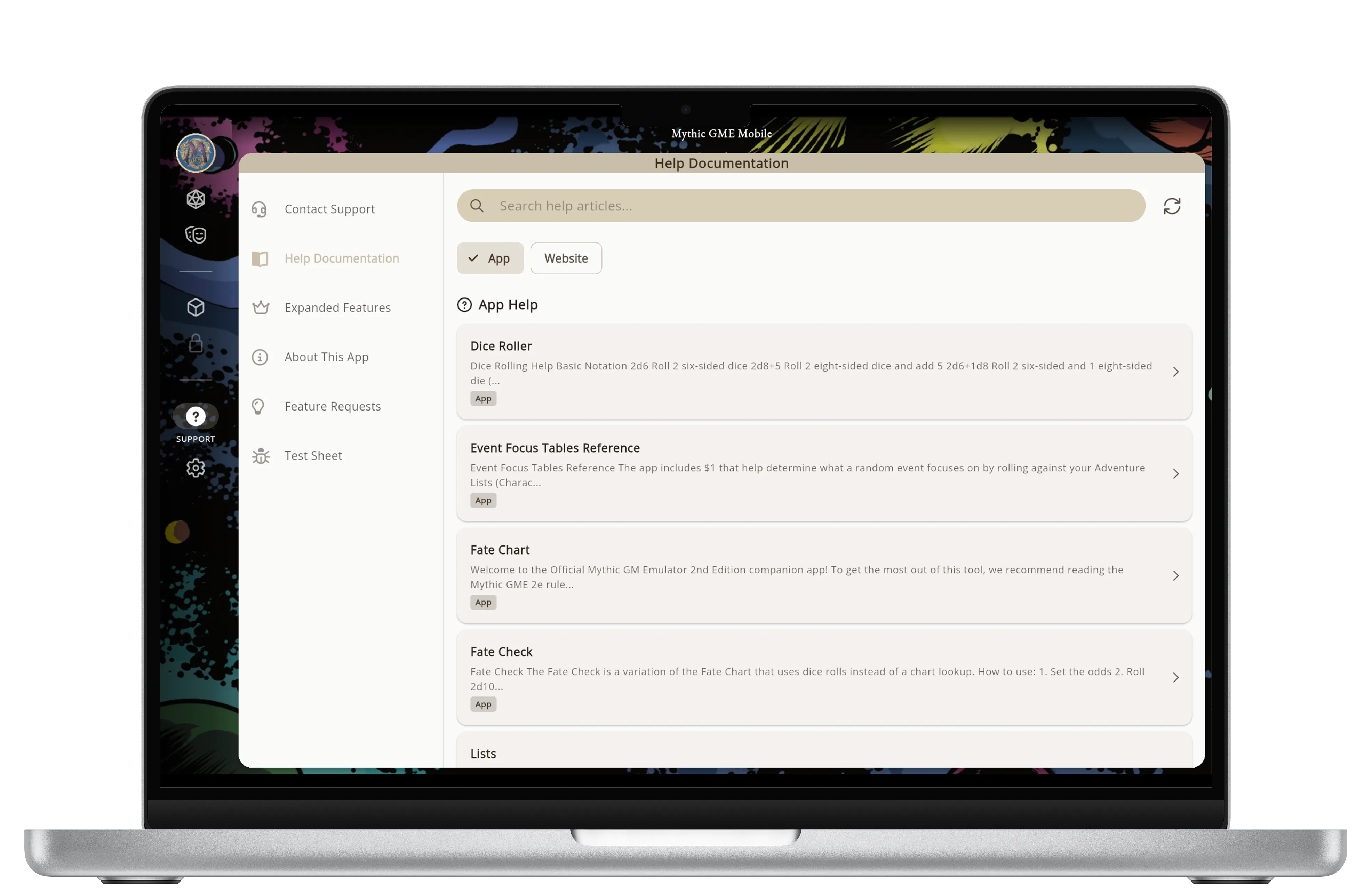 Mythic GME Desktop screenshots