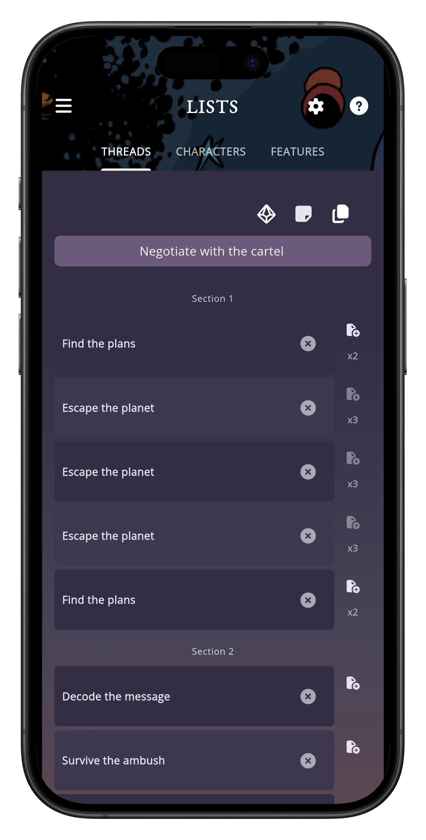 Mythic GME Mobile screenshots